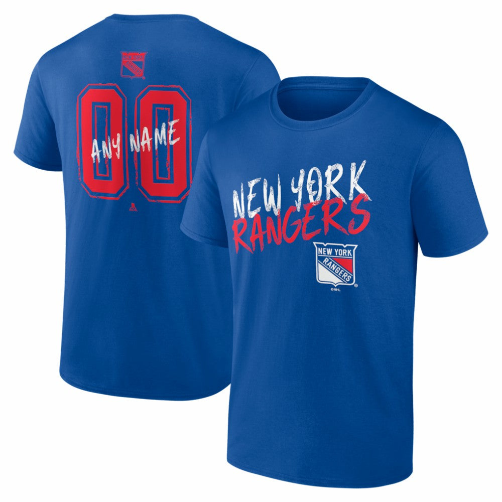 New York Rangers Big & Tall Hustle Personalized Name & Number T-Shirt -  NHL T-shirts