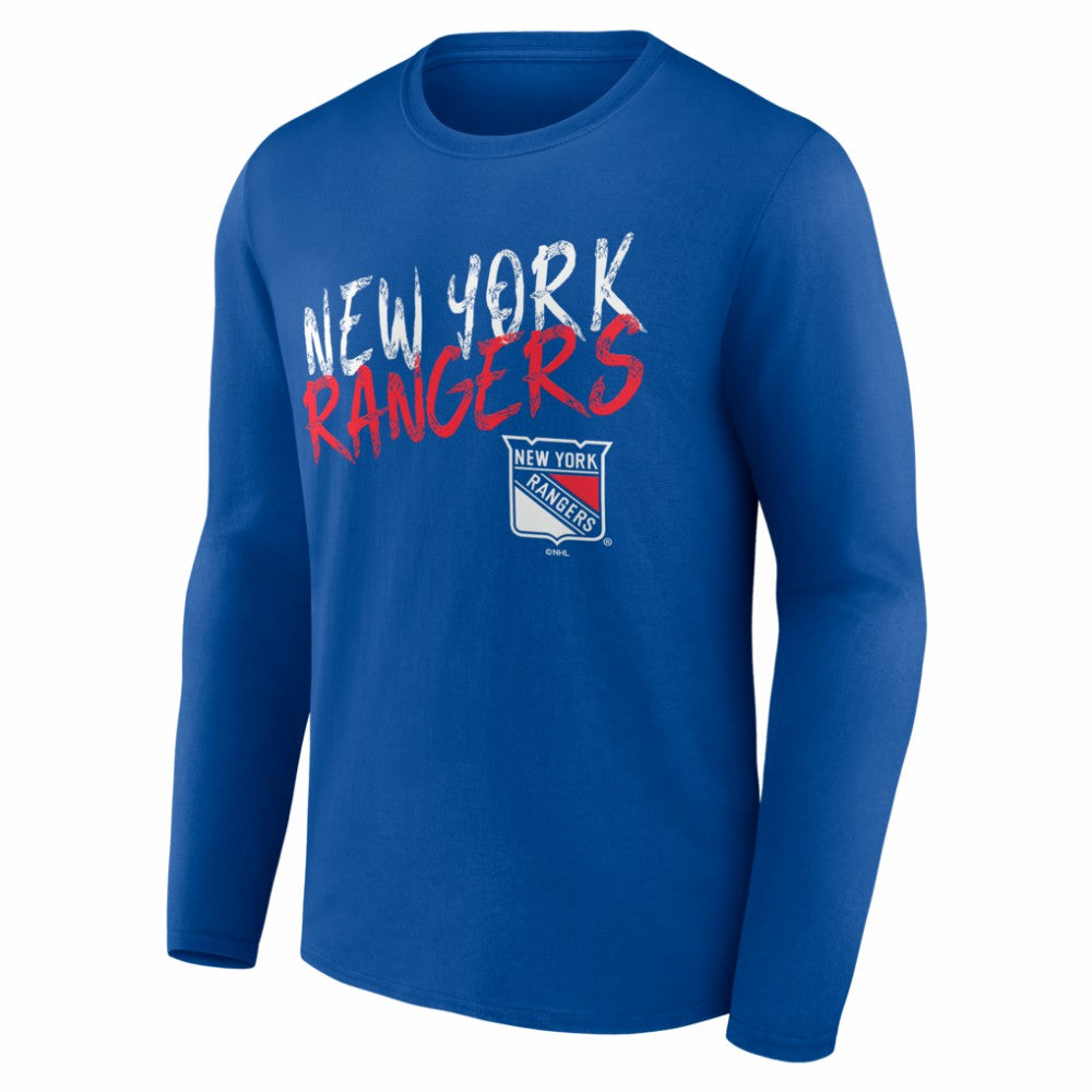 New York Rangers Hustle Personalized Name & Number Long Sleeve T-Shirt -  NHL T-shirts