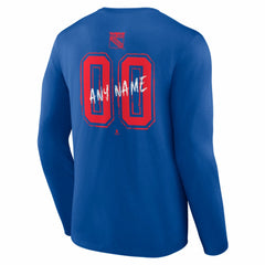 New York Rangers Hustle Personalized Name & Number Long Sleeve T-Shirt -  NHL T-shirts