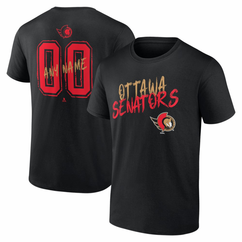 Ottawa Senators Hustle Personalized Name & Number T-Shirt -  NHL T-shirts