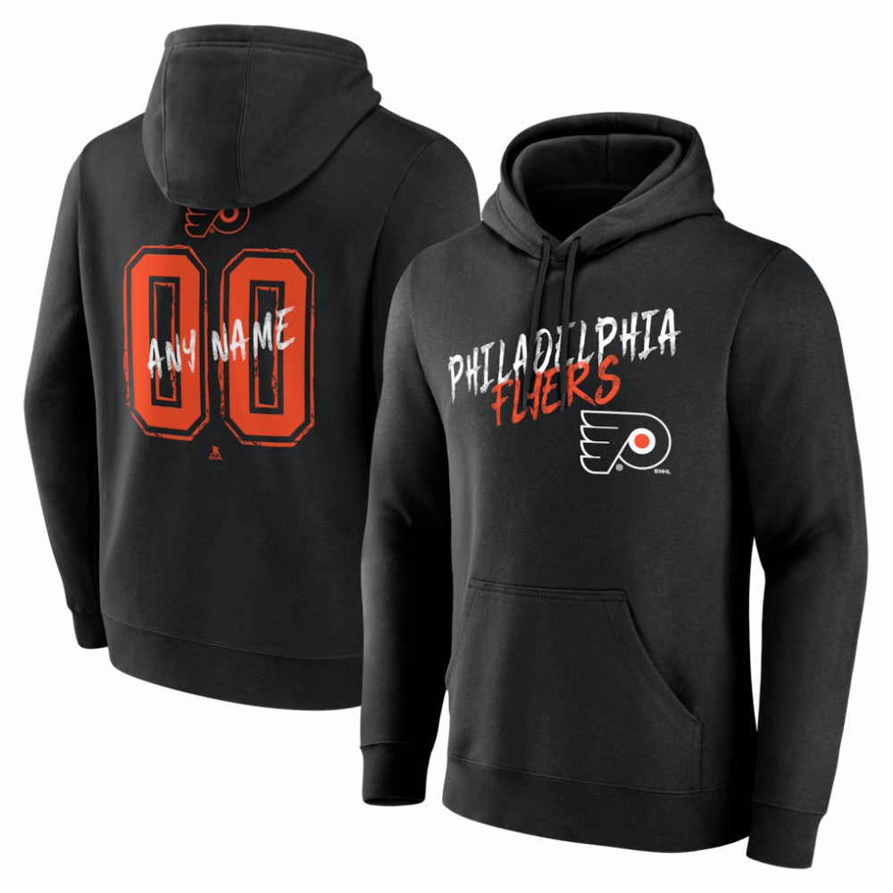 Philadelphia Flyers Hustle Personalized Name & Number Hoodie -  NHL Hoodies