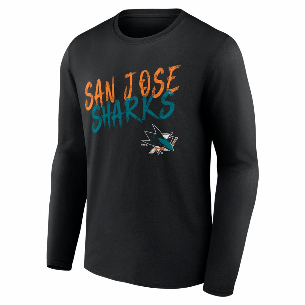 San Jose Sharks Hustle Personalized Name & Number Long Sleeve T-Shirt -  NHL T-shirts