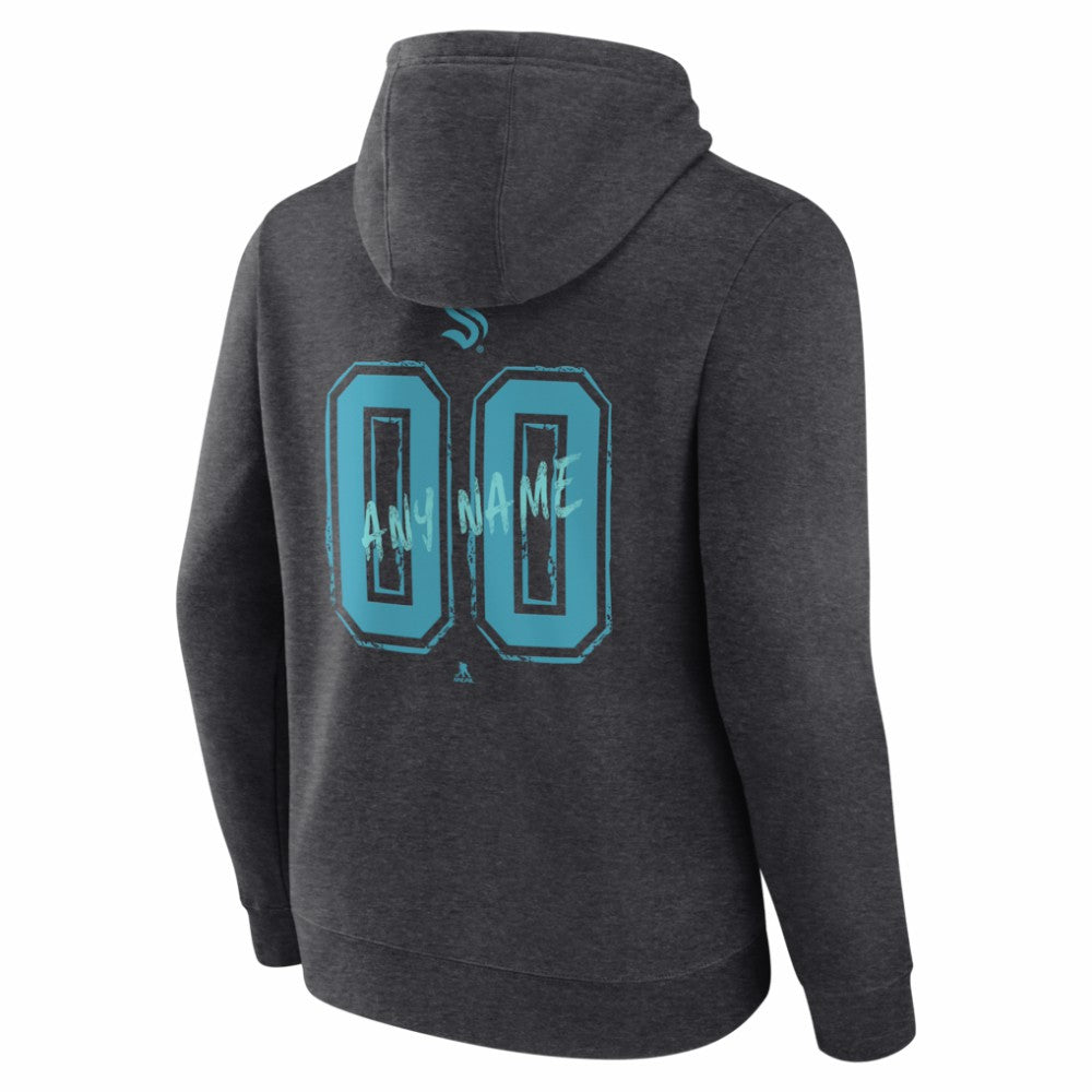 Seattle Kraken Hustle Personalized Name & Number Hoodie -  NHL Hoodies