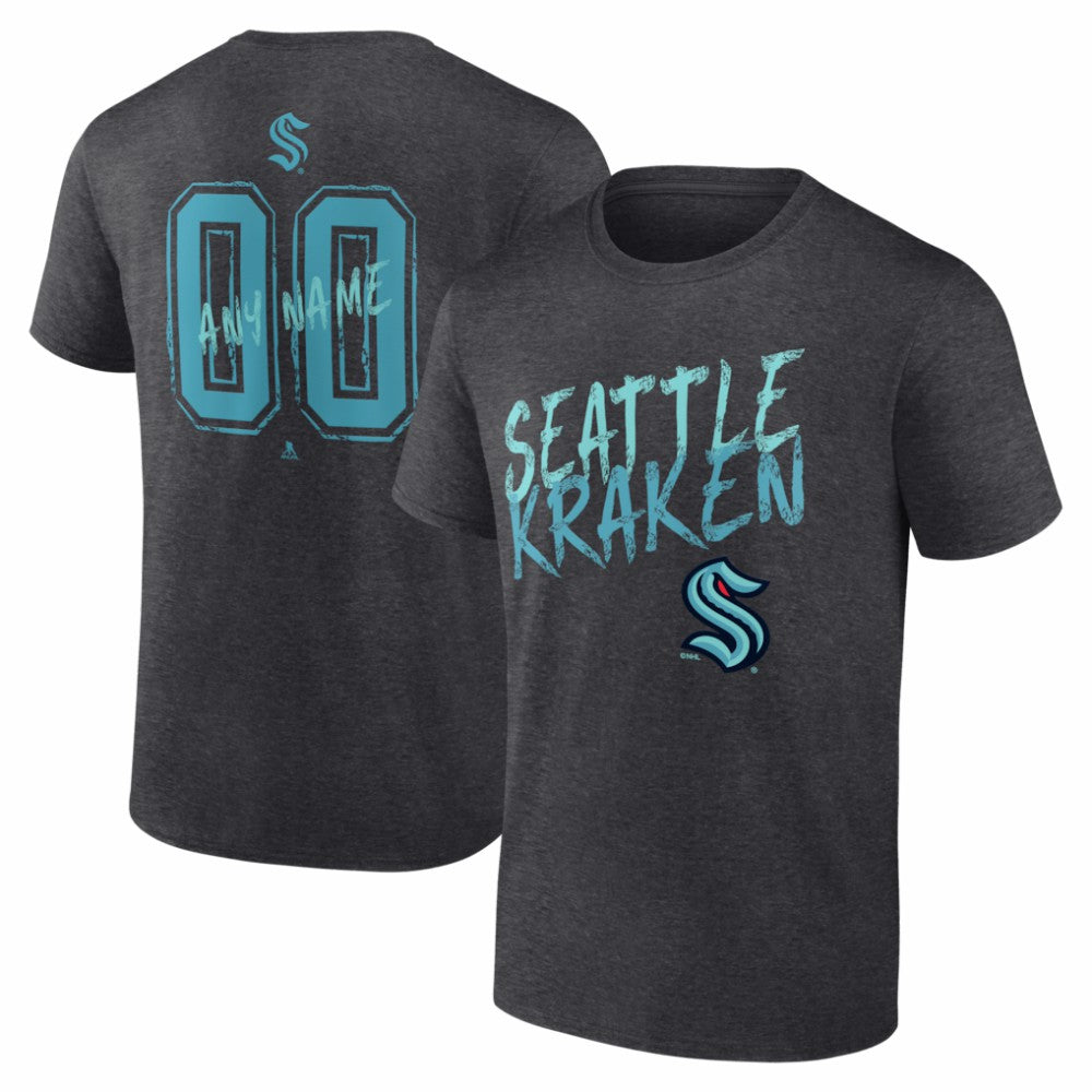 Seattle Kraken Hustle Personalized Name & Number T-Shirt -  NHL T-shirts