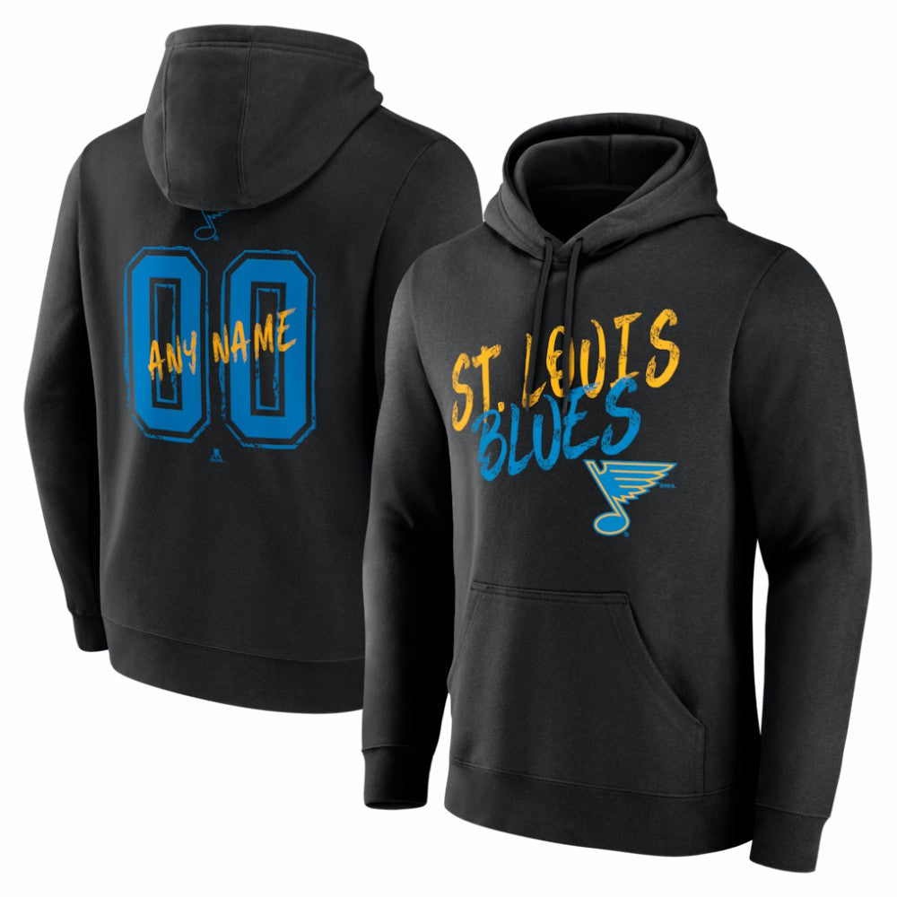St. Louis Blues Big & Tall Hustle Personalized Name & Number Hoodie -  NHL Hoodies