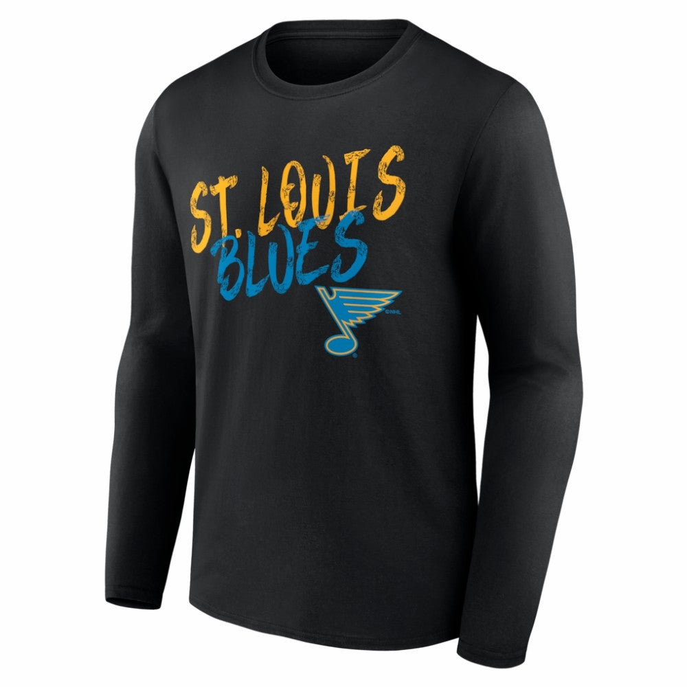 St. Louis Blues Hustle Personalized Name & Number Long Sleeve T-Shirt -  NHL T-shirts
