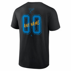 St. Louis Blues Hustle Personalized Name & Number T-Shirt -  NHL T-shirts