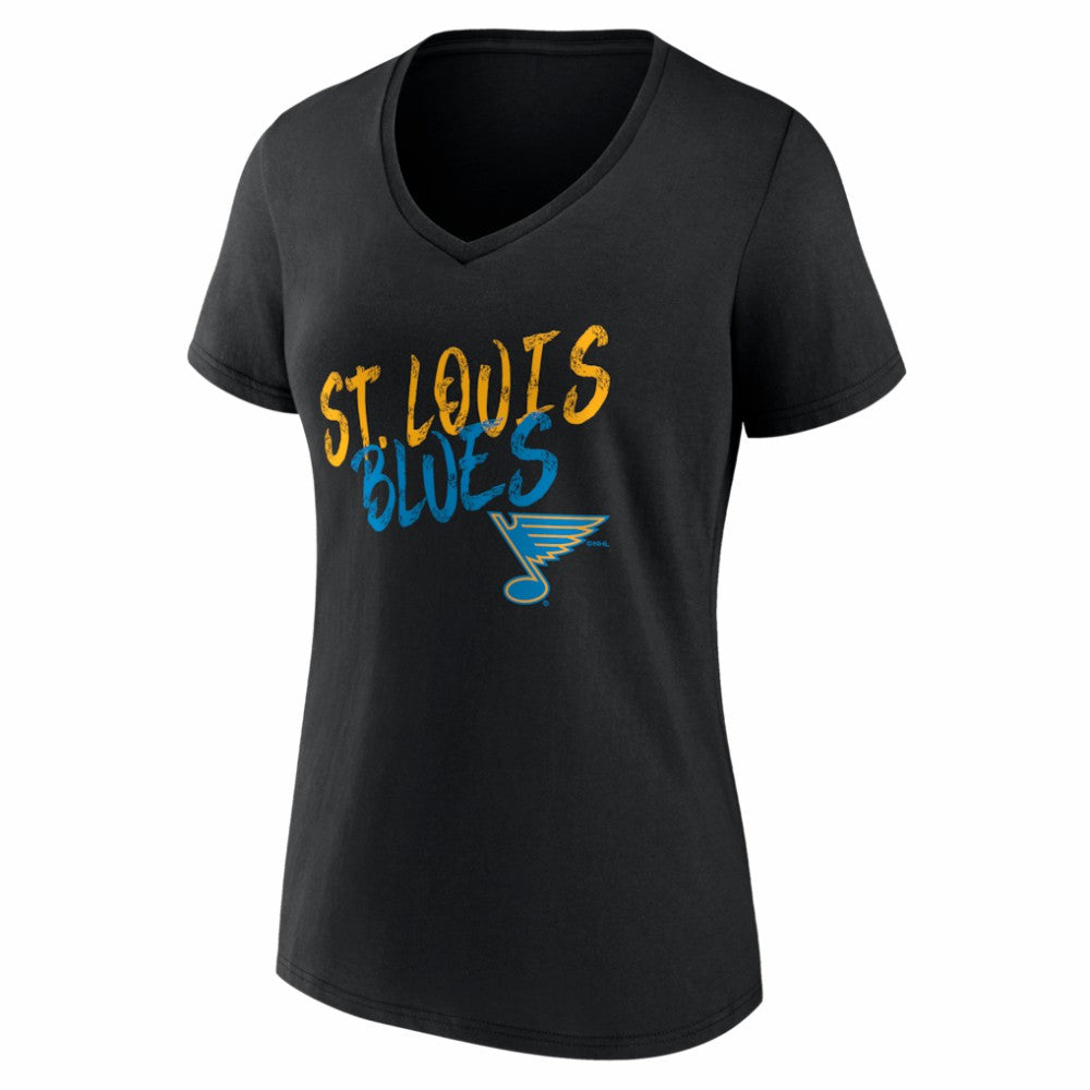 St. Louis Blues Women's Hustle Personalized Name & Number V-Neck T-Shirt -  NHL T-shirts