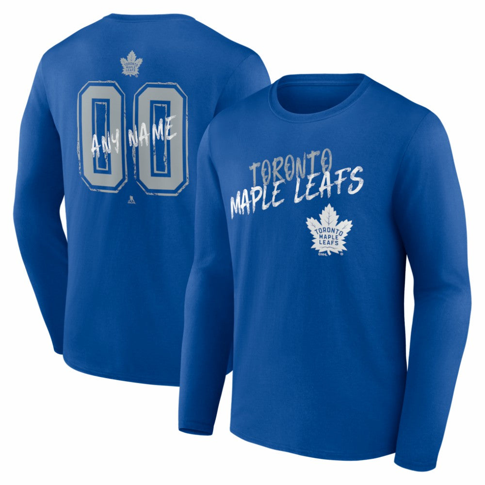 Toronto Maple Leafs Hustle Personalized Name & Number Long Sleeve T-Shirt -  NHL T-shirts