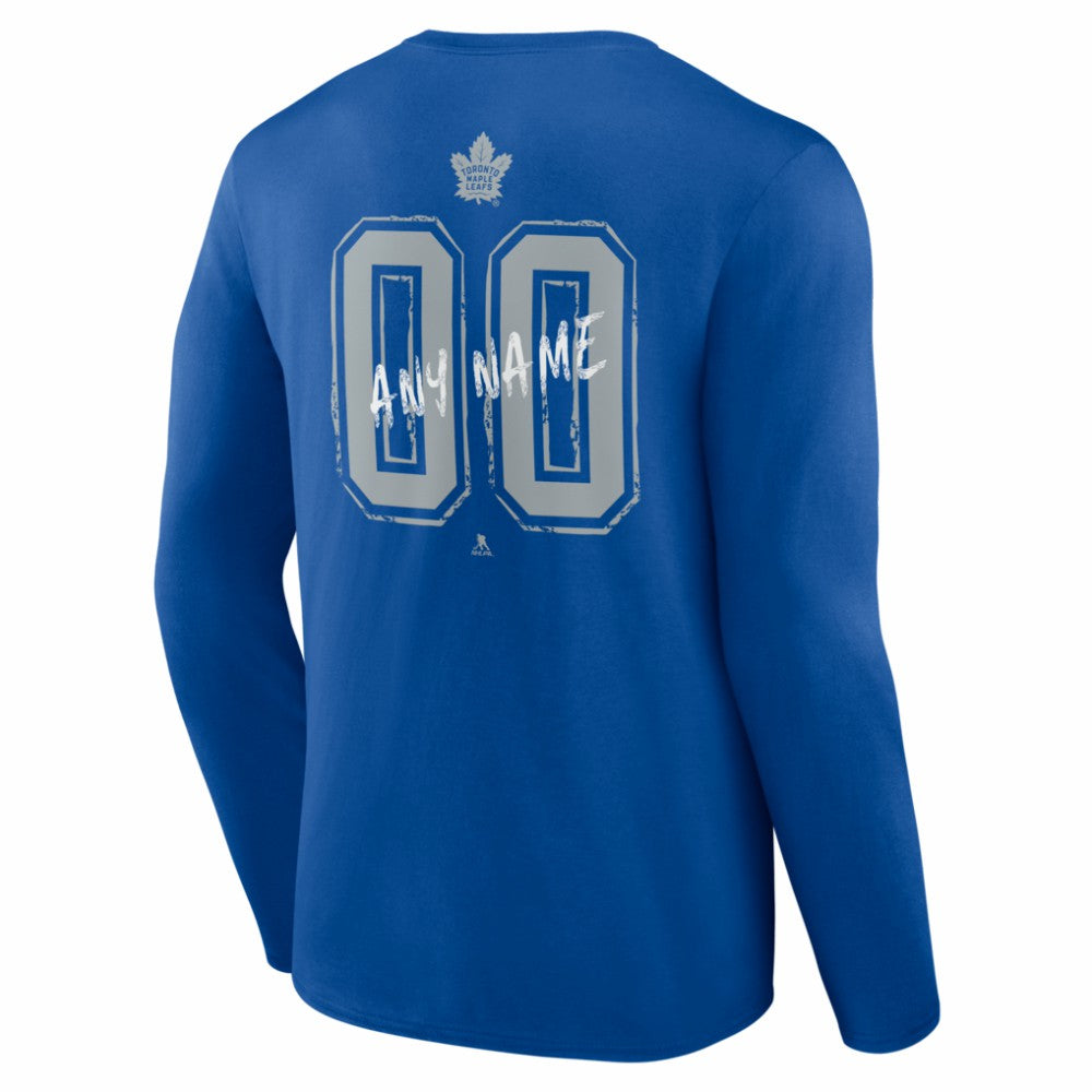 Toronto Maple Leafs Hustle Personalized Name & Number Long Sleeve T-Shirt -  NHL T-shirts