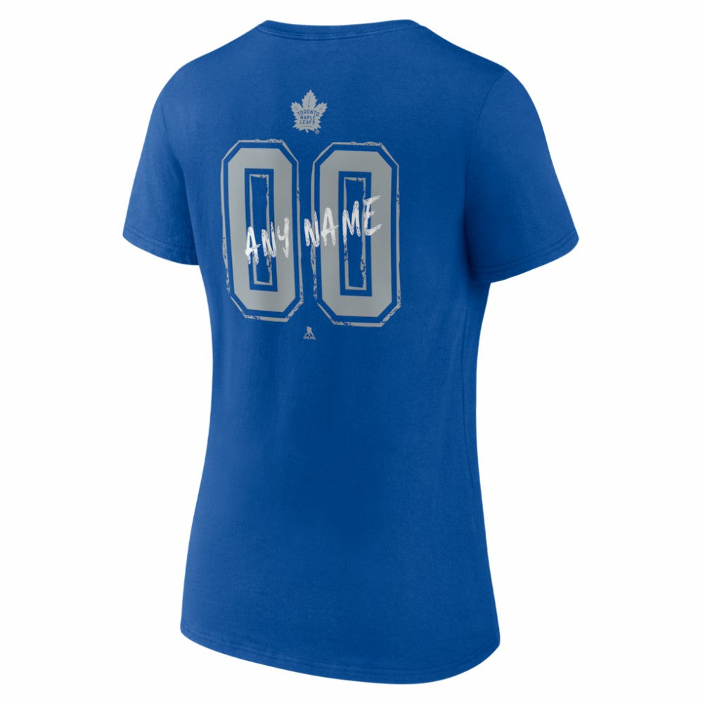 Toronto Maple Leafs Women's Hustle Personalized Name & Number V-Neck T-Shirt -  NHL T-shirts