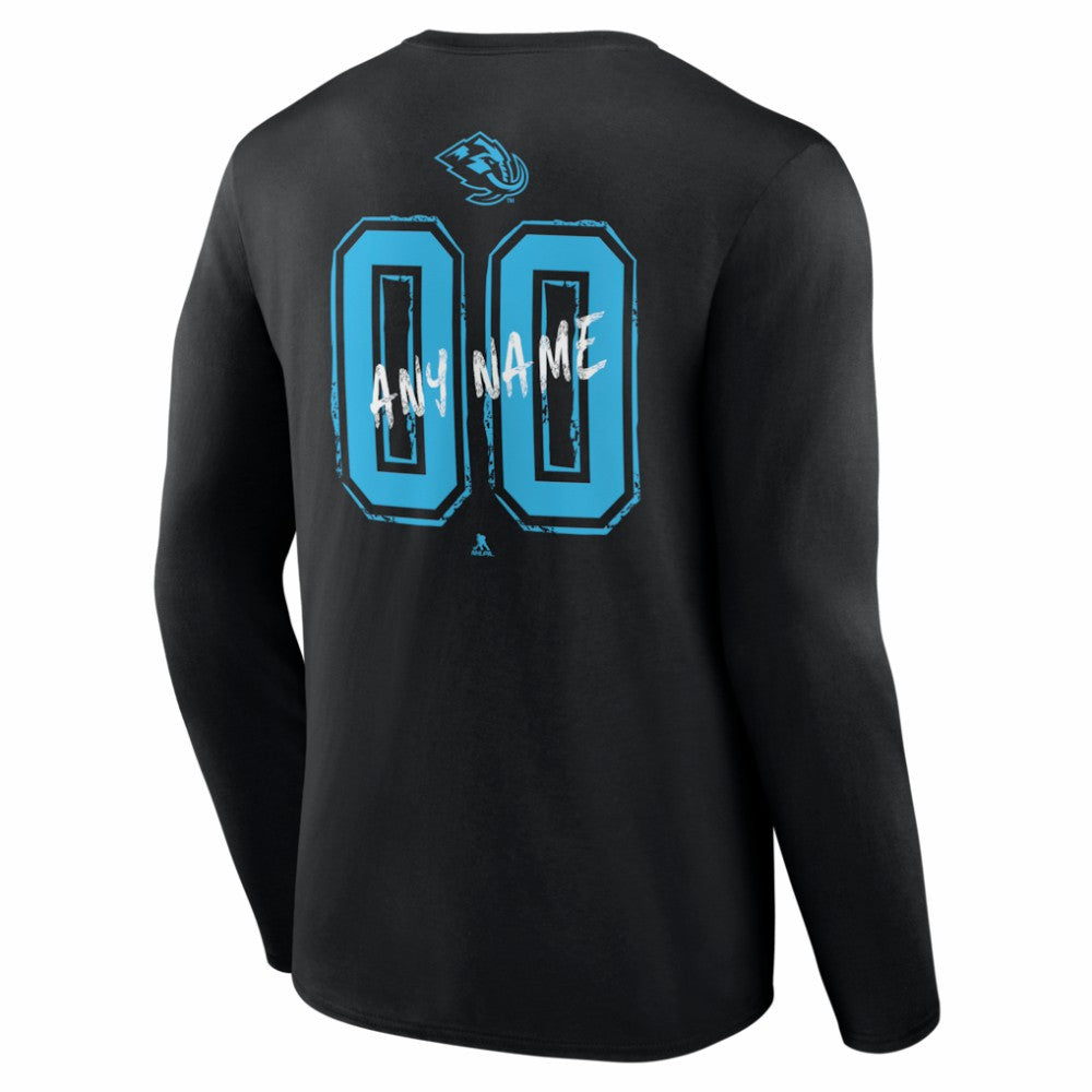 Utah Mammoth Hustle Personalized Name & Number Long Sleeve T-Shirt -  NHL T-shirts