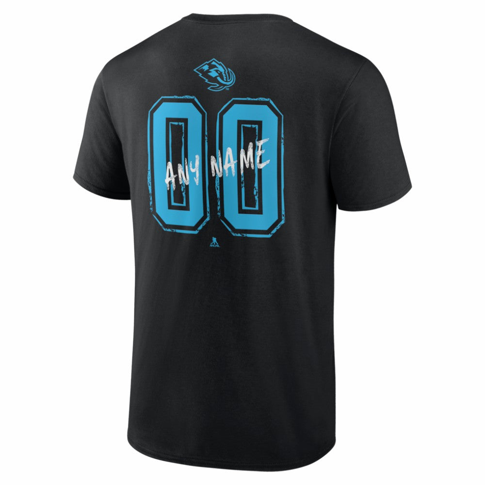 Utah Mammoth Hustle Personalized Name & Number T-Shirt -  NHL T-shirts