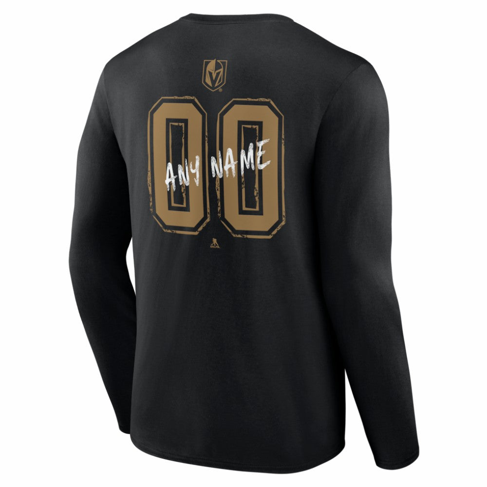Vegas Golden Knights Hustle Personalized Name & Number Long Sleeve T-Shirt -  NHL T-shirts
