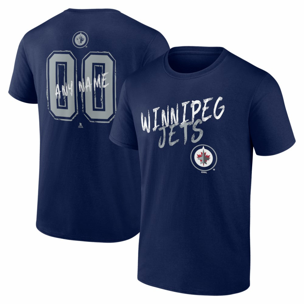 Winnipeg Jets Big & Tall Hustle Personalized Name & Number T-Shirt -  NHL T-shirts