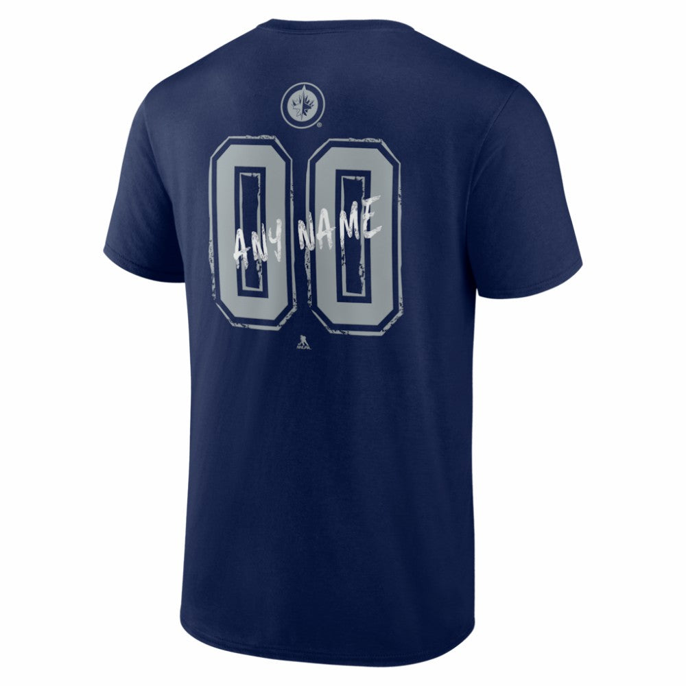 Winnipeg Jets Hustle Personalized Name & Number T-Shirt -  NHL T-shirts