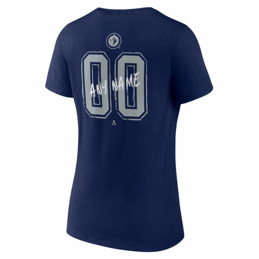 Winnipeg Jets Women's Hustle Personalized Name & Number V-Neck T-Shirt -  NHL T-shirts