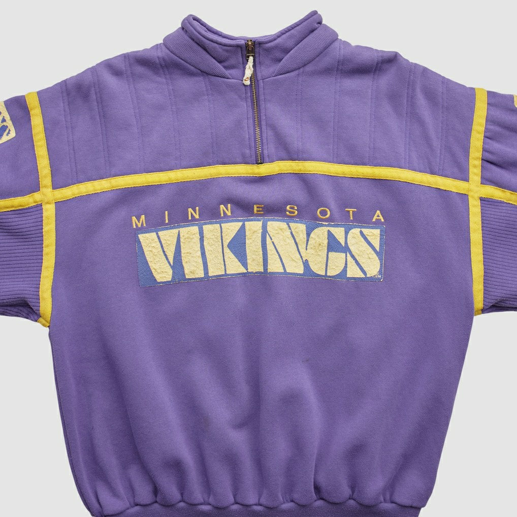 Minnesota Vikings 90s 1/4 Zip Sweatshirt | NFL Outlet