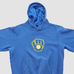 Milwaukee Brewers Majestic 2000s Hooded Pullover Sweatshirt - MLB Pullover