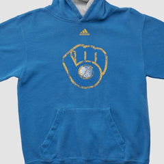 Milwaukee Brewers Adidas 2010s Hooded Pullover Sweatshirt - MLB Pullover