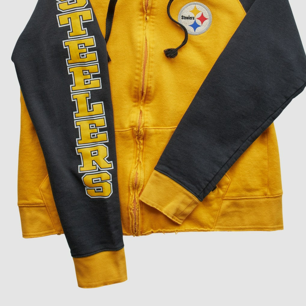 Pittsburgh Steelers Reebok 2000s Hooded Full Zip Sweatshirt | NFL New