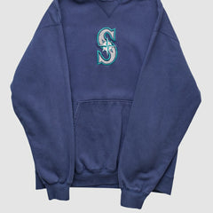 Seattle Mariners Champion 2000s Hooded Pullover Sweatshirt - MLB Pullover