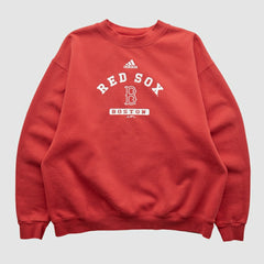 Boston Red Sox Adidas 2000s Pullover Sweatshirt - MLB Pullover