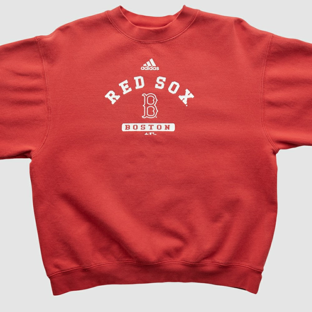 Boston Red Sox Adidas 2000s Pullover Sweatshirt - MLB Pullover