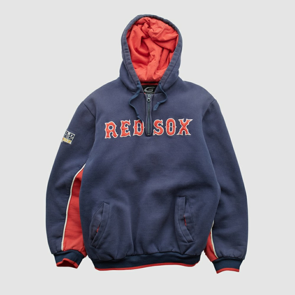 Boston Red Sox GIII Sports 2007 Hooded 1/4 Zip Sweatshirt - MLB Sweatshirts