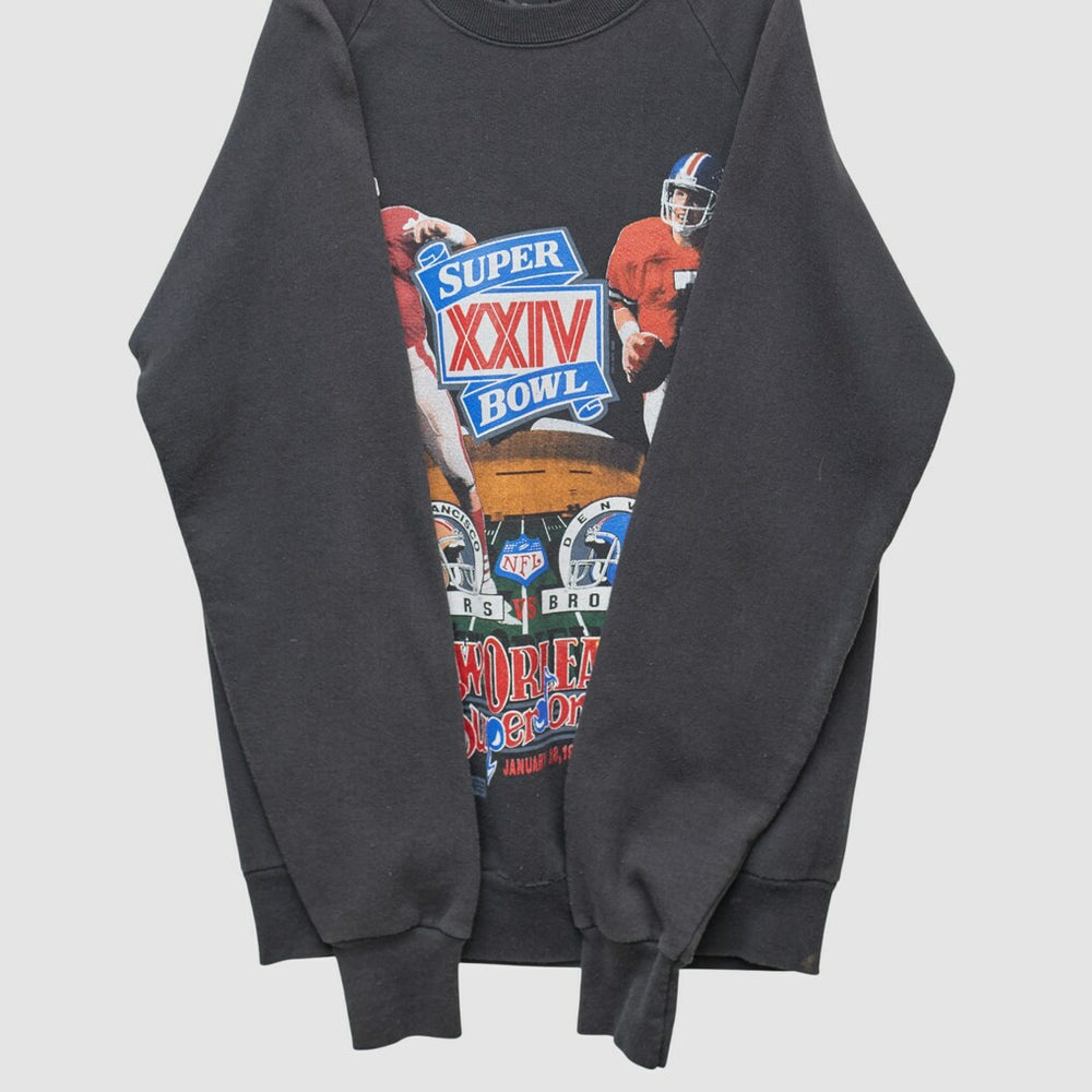 San Francisco 49ers Super Bowl XXIV 1990 Pullover Sweatshirt | NFL On sale