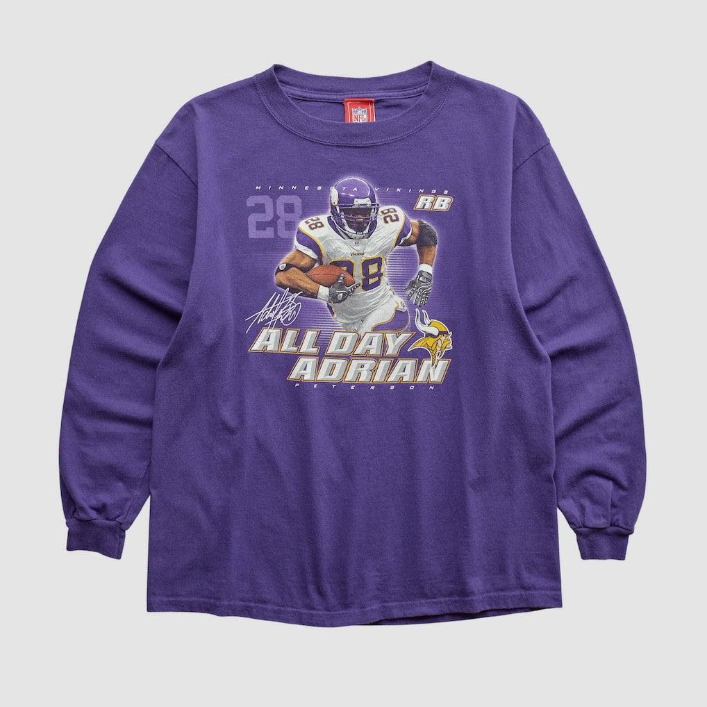 Minnesota Vikings Adrian Peterson NFL 2000s Long Sleeve T-shirt | NFL Near me