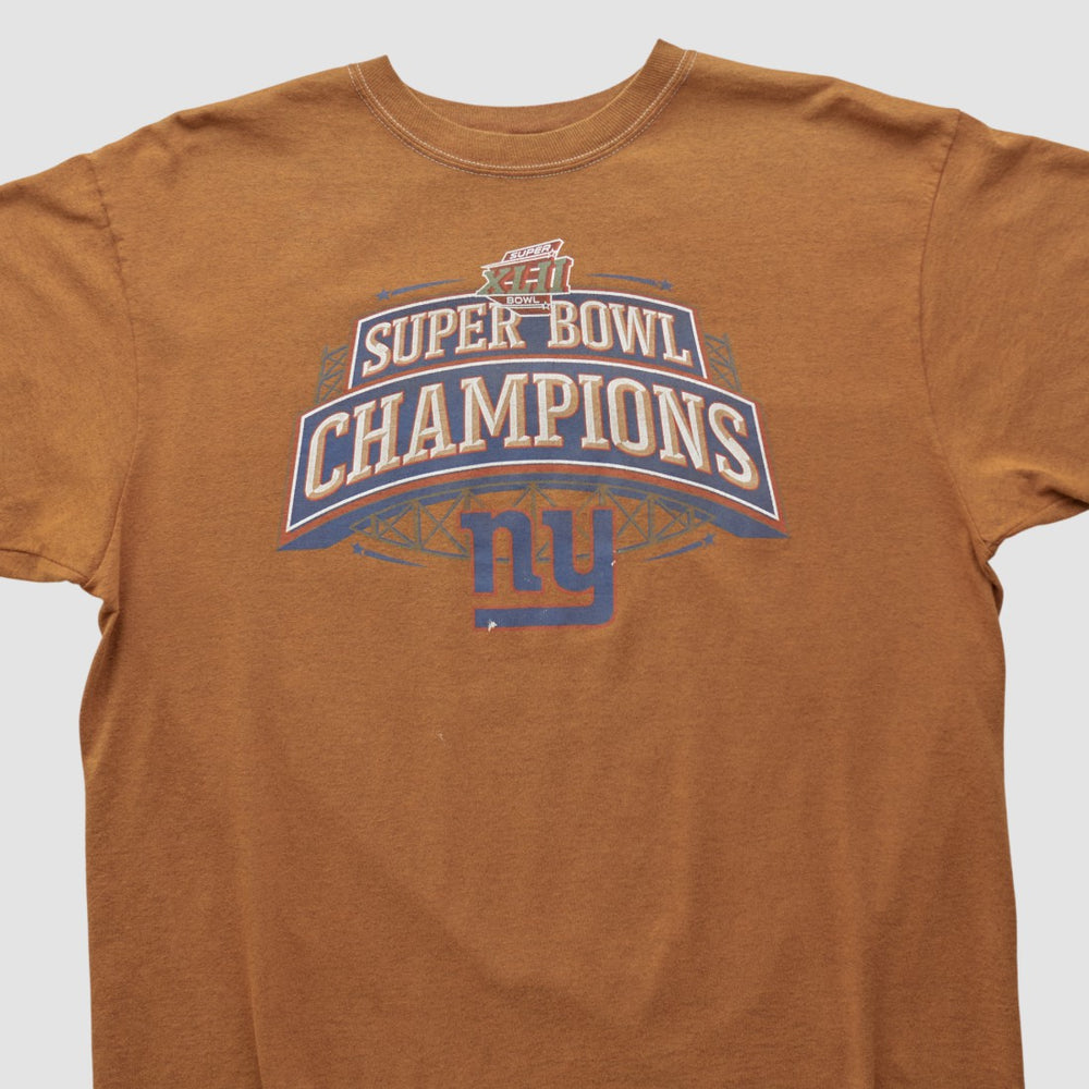 New York Giants Super Bowl Reebok 2008 T-shirt | NFL Outlet