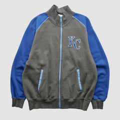 Kansas City Royals Majestic 2000s Full Zip Sweatshirt - MLB Sweatshirts