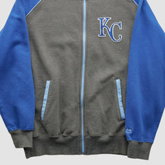 Kansas City Royals Majestic 2000s Full Zip Sweatshirt - MLB Sweatshirts