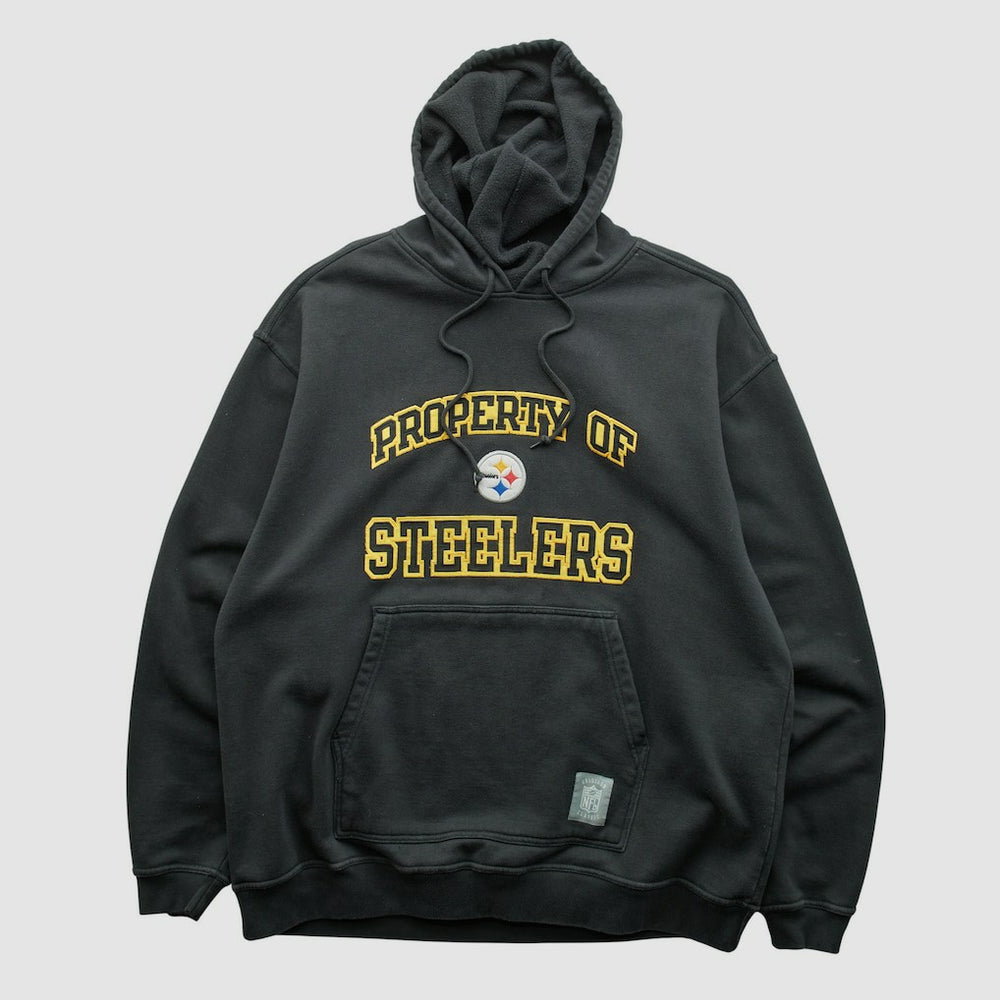 Pittsburgh Steelers Reebok 2000s Hooded Pullover Sweatshirt | NFL Discount