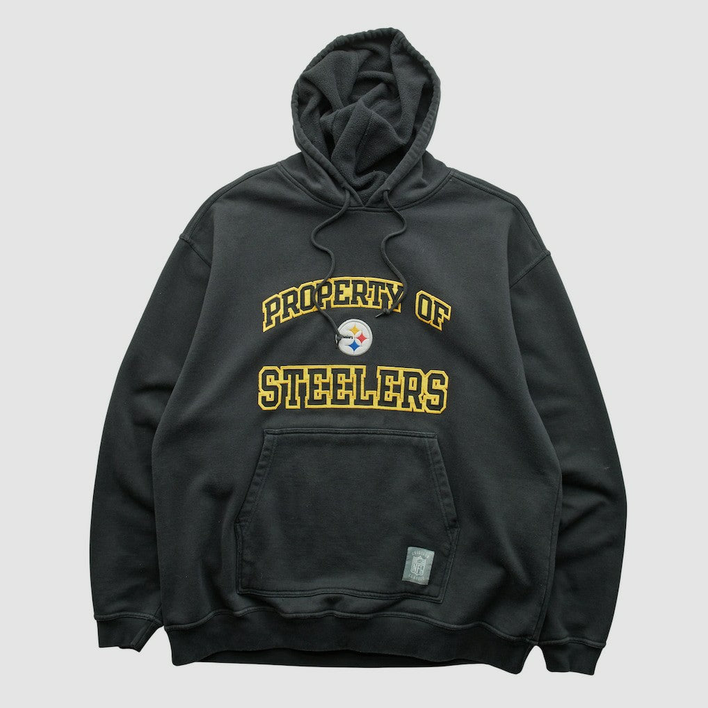 Pittsburgh Steelers Reebok 2000s Hooded Pullover Sweatshirt | NFL Discount