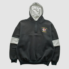 Kansas City Chiefs Dodger 90s Hooded 1/4 Zip Sweatshirt | NFL Hot