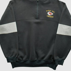 Kansas City Chiefs Dodger 90s Hooded 1/4 Zip Sweatshirt | NFL Hot