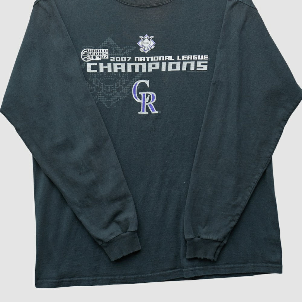 Colorado Rockies Delta 2007 Long Sleeve T-shirt - MLB T-shirts