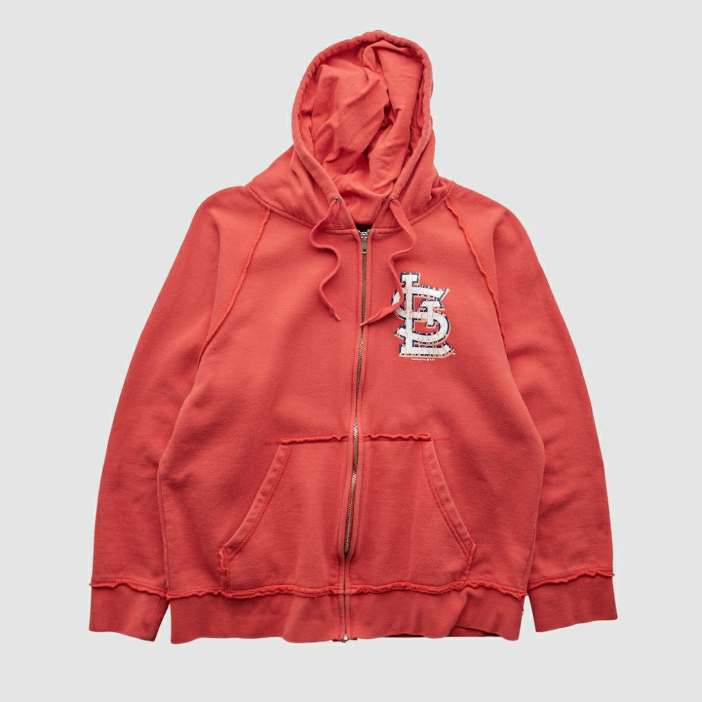 St. Louis Cardinals Genuine Merchandise 2000s Hooded Full Zip Sweatshirt - MLB Sweatshirts
