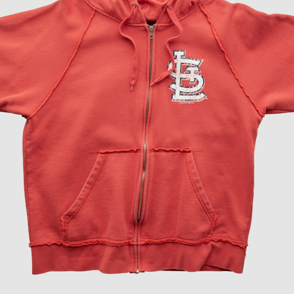 St. Louis Cardinals Genuine Merchandise 2000s Hooded Full Zip Sweatshirt - MLB Sweatshirts
