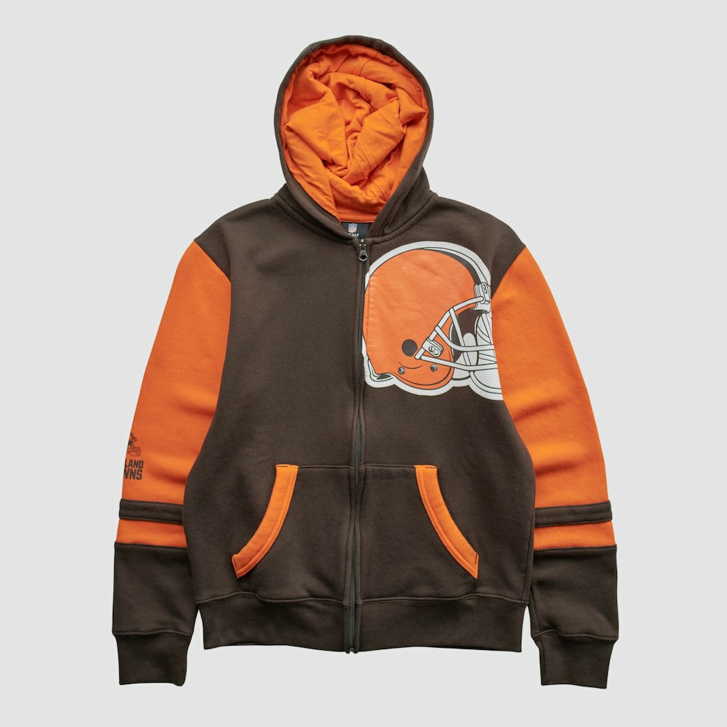 Cleveland Browns NFL 2010s Hooded Full Zip Sweatshirt | NFL Outlet