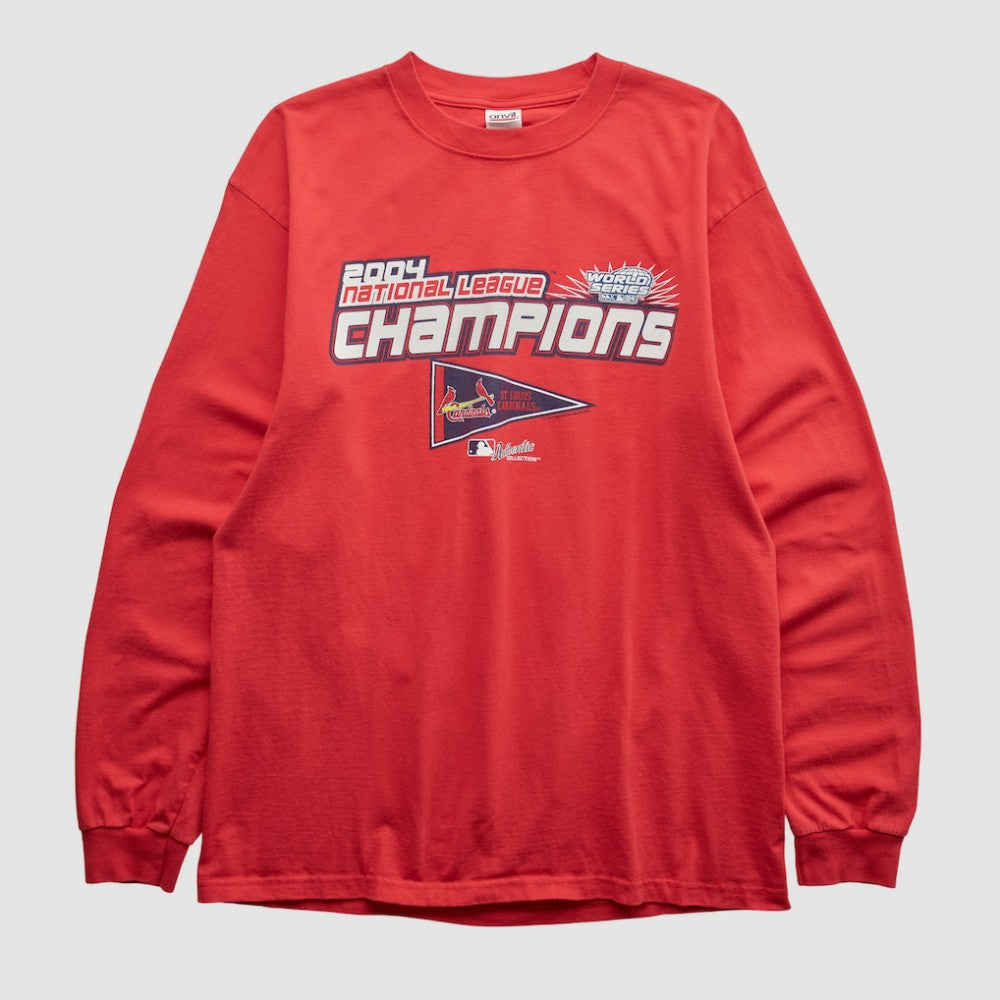 St. Louis Cardinals Anvil 2004 Long Sleeve T-shirt - MLB T-shirts