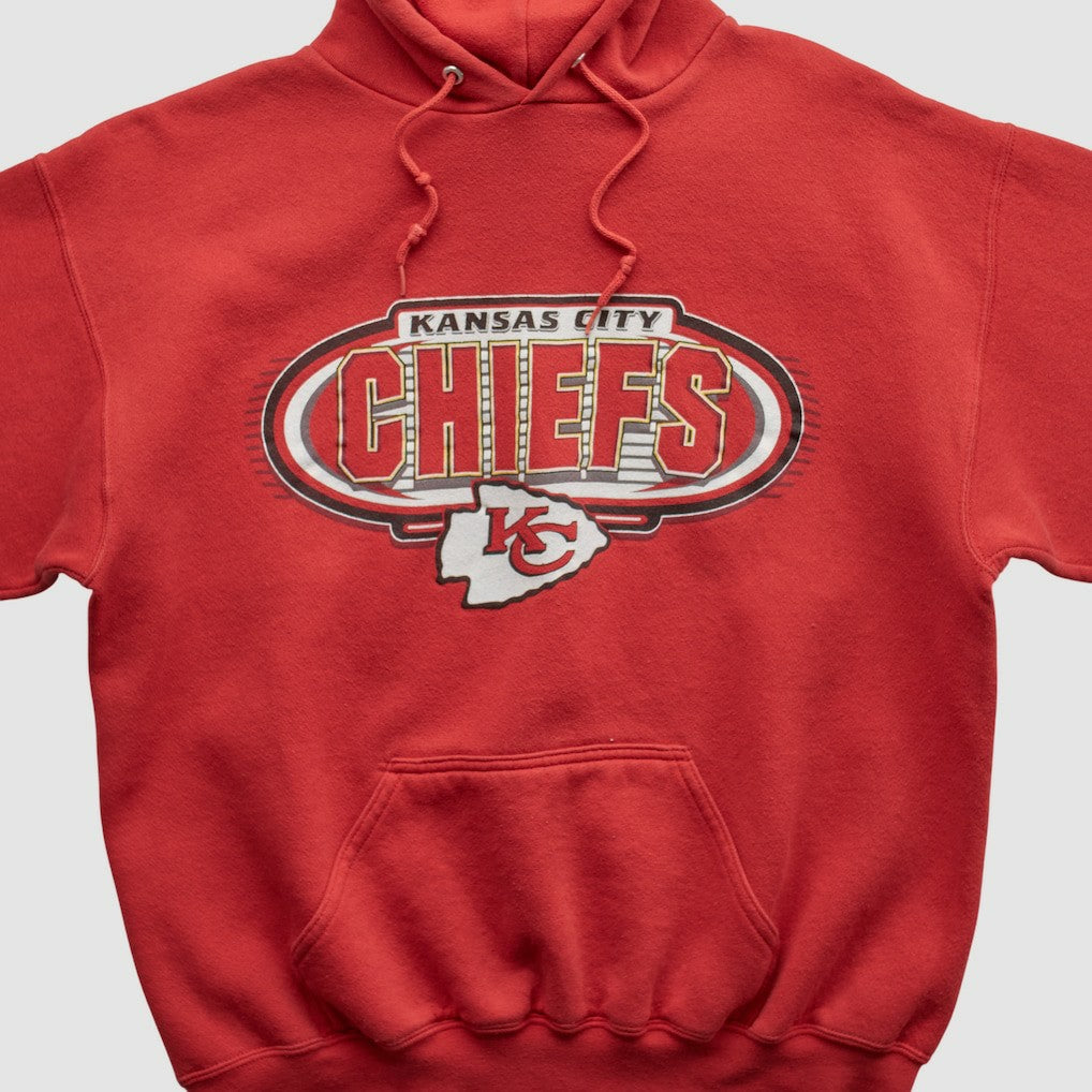 Kansas City Chiefs Logo Athletic 90s Hooded Pullover Sweatshirt | NFL New