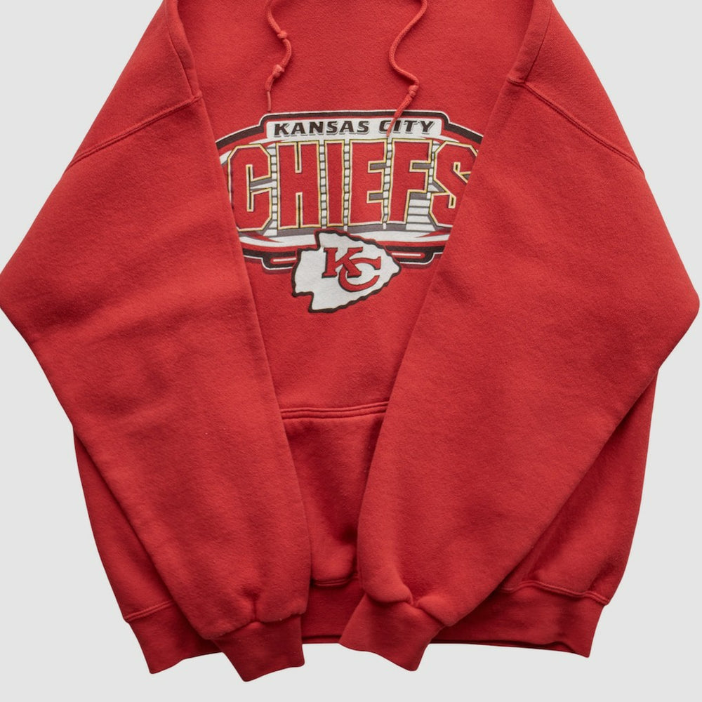Kansas City Chiefs Logo Athletic 90s Hooded Pullover Sweatshirt | NFL New