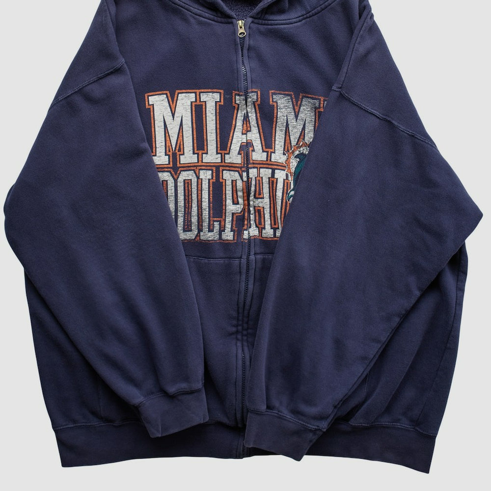 Miami Dolphins NFL 2010s Hooded Full Zip Sweatshirt | NFL Online
