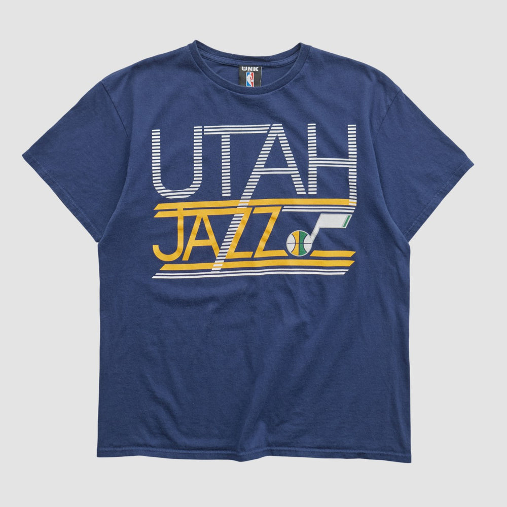 Navy Utah Jazz UNK 2010s T-shirt | NBA