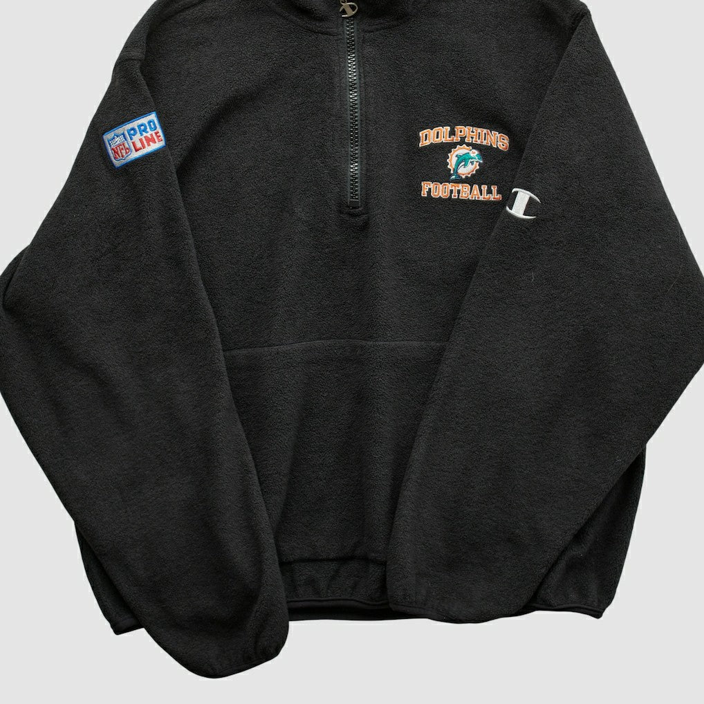 Miami Dolphins Champion 2000s 1/4 Zip Sweatshirt | NFL Sale