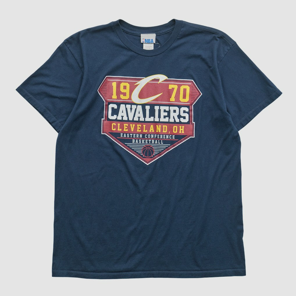 Navy Cleveland Cavaliers NBA 2000s T-shirt sale | NBA