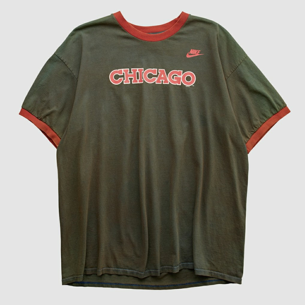 Olive Chicago Bulls 2000s T-shirt sale | NBA